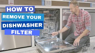 How To Remove Your KitchenAid Dishwasher Filter - KDPM604KPSS