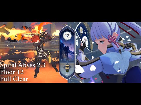 [Genshin Impact] New Spiral Abyss 2.3 Floor 12 (Ft Ayaka & Diluc) Full Clear