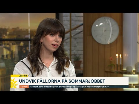 Undvik fällorna på sommarjobbet – ”Finns en del arbetsgivare som ut… | Nyhetsmorgon | TV4 & TV4 Play