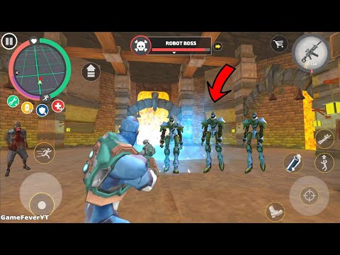 Rope Hero: Vice Town - (Rope Hero Fight Crazy Robot Boss)Find Robot Boss  Cave - Android Gameplay HD
