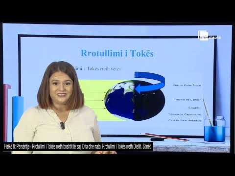 Përsëritje - Rrotullimi i Tokës rreth boshtit të saj. Dita dhe nata, rrotullimi|  Fizikë 8