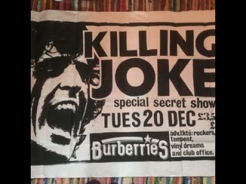 Killing Joke - Burberries - Birmingham - 20th December 1988 Secret Gig