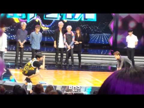 [BHS]140611 Happy Camp Baekhyun cleans the floor  cut