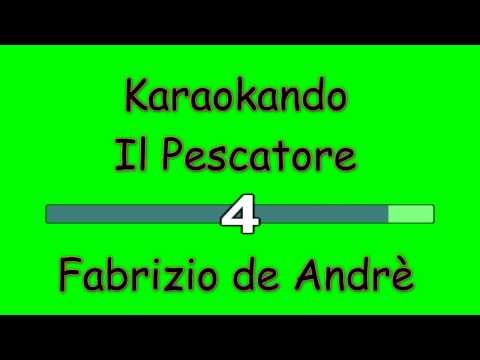 Karaoke Italiano - Il Pescatore - Fabrizio de Andrè - PFM ( Testo )