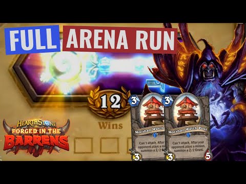 12-0 Double Watch Post Warlock - Hearthstone Arena Forged in the Barrens