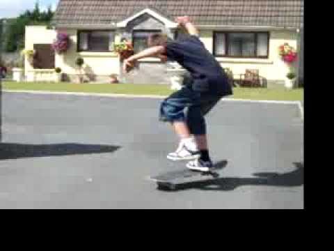 The first ever recording of me skateboarding.
