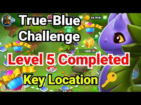 True-Blue Challenge | Level 5 Completed | Key Location and walkthrough | Dragon Mania Legends | Dml