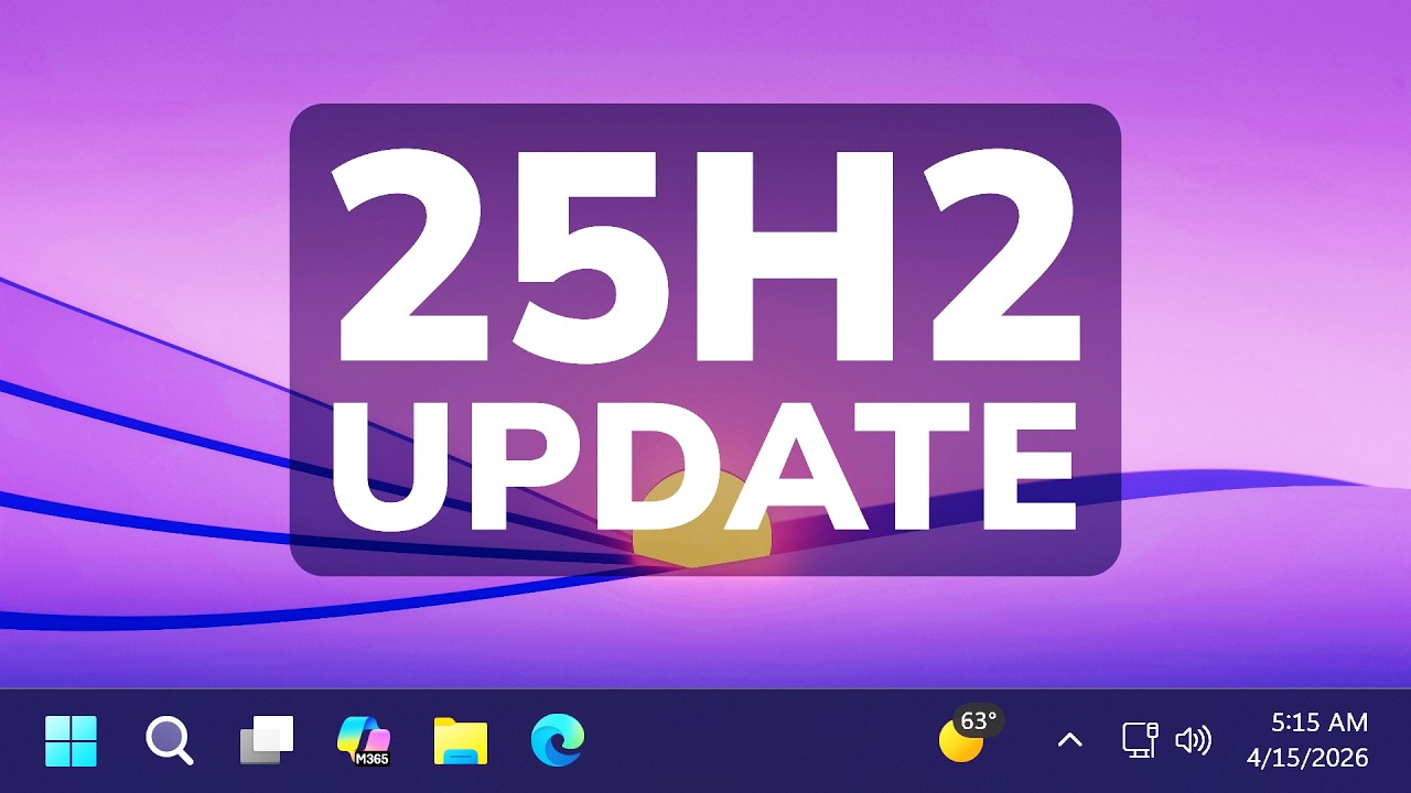 New Windows 11 25H2 April 2026 Update – New Features in the Main Release (KB5083769)