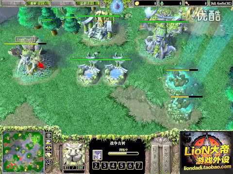 【❤封神之路】【兽族皇帝Grubby的随机】GB Grubby vs DkH CorNoX 1 AZ 超清