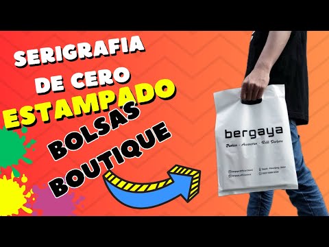 😀Cómo estampar serigrafía  casera bolsas plásticas  aprende de cero