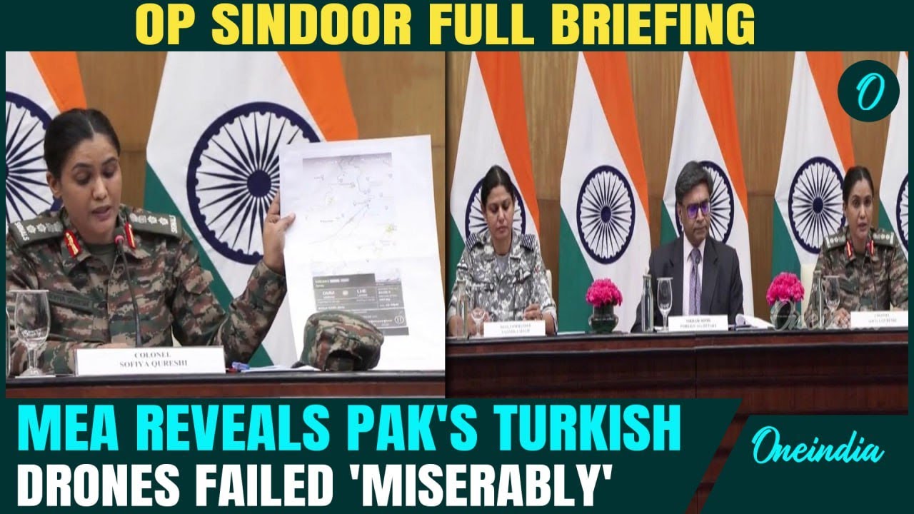 MEA Operation Sindoor LATEST: Pak Attacked 36 Indian Locations With 300-400 Turkish Drones| VIDEO