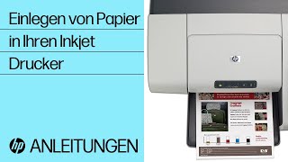 Einlegen von Papier in Ihren Inkjet Drucker