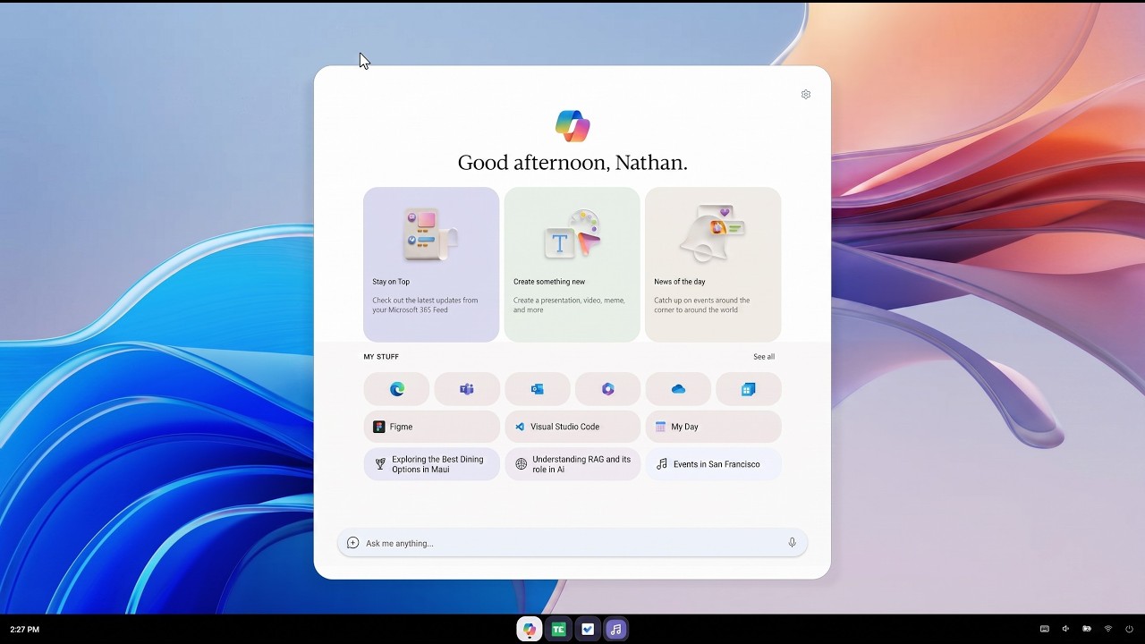 Microsoft Project Aion (Copilot OS Incubation Effort) - YouTube