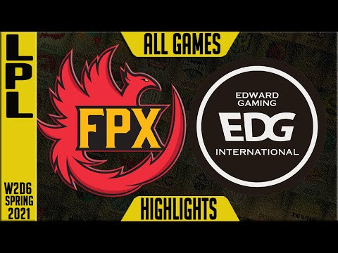 FPX vs EDG Highlights ALL GAMES | LPL Spring 2021 W1D7 | FunPlus Phoenix vs Edward Gaming