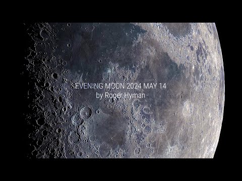 Evening Moon 2024 May 14 by Roger Hyman