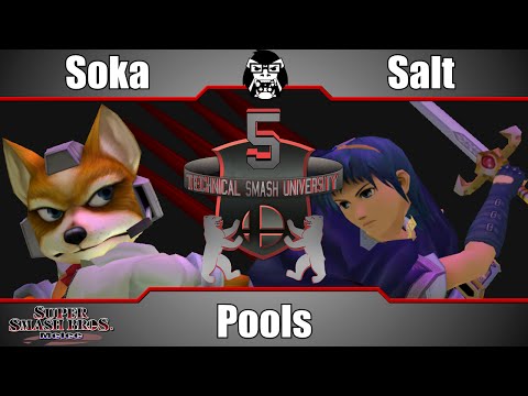 TSU5 - Soka (Fox) Vs. Salt (Marth) - Pools - Super Smash Bros. Melee