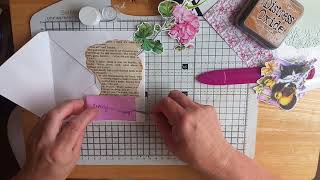 easy decorated spring envelope