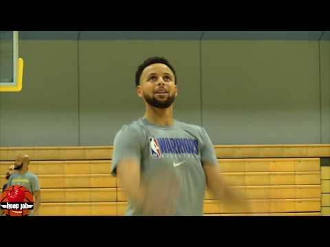 Steph Curry Sharp As Ever! Hand Rehab & Shooting Workout At Warriors Practice. HoopJab NBA