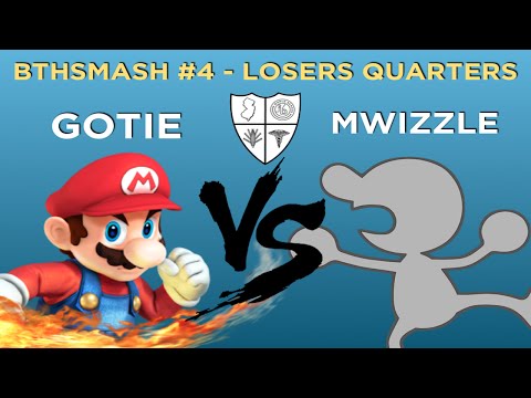 BTHSmash #4: Gotie (Falco, Mario) vs MWizzle (G&W) - Losers Quarters - Smash 4