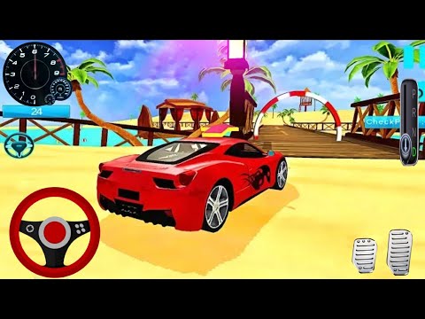 Water Surfer Car Floating Race - Android GamePlay FHD
