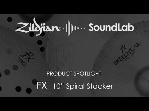 Zildjian FXSPL10 FX 10" Spiral Stacker Cymbal w/ Video Link image 2