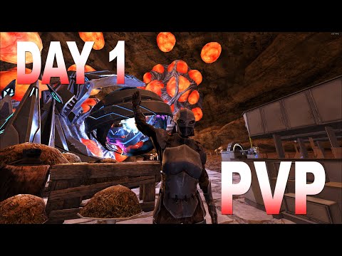 How We Claimed The Most INSANE Base Location On Center Day1 Of Fresh Wipe| Ark Survival Evolved |