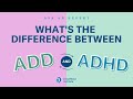 What S The Difference Between ADD And ADHD Child Mind Institute