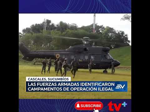 Nueva zona de explotación minera ilegal, en la comunidad Taruka, cantón Cascales, Sucumbíos