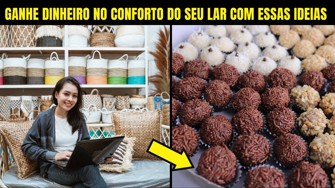 10 Ideias de PEQUENOS NEGÓCIOS para começar em casa