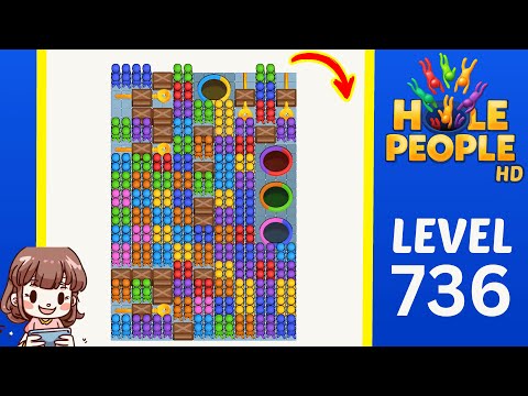 Hole People Level 736 Solution Walkthrough