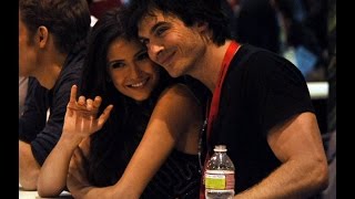 Nina Dobrev and Ian Somerhalder kissing / Нина Добрев и Йен Сомерхолдер
