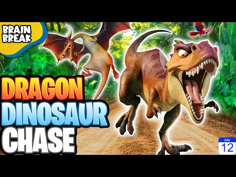 Going on a Dragon Hunt vs Dino Hunt | Dance song for Kids | Brain Break Adventure | Indoor PE Lesson