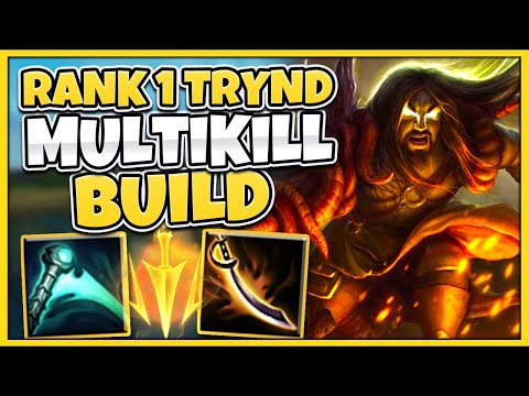 #1 TRYNDAMERE WORLD THE BEST 1V5 BUILD (TAKE ON EVERYONE) - League of Legends