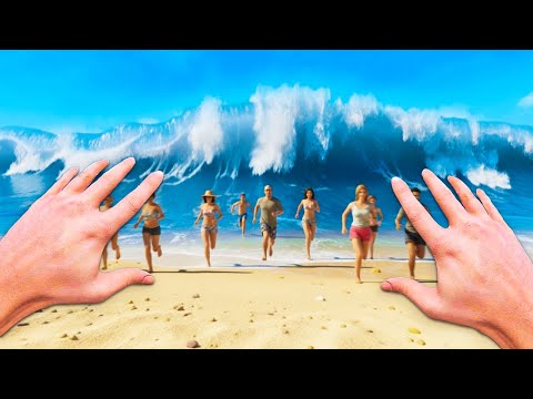 Tsunami is coming, run away