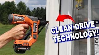 Meet the NEW Ridgid 15ga Nailer with CLEAN DRIVE™ Technology! ONLY 5.9lbs!