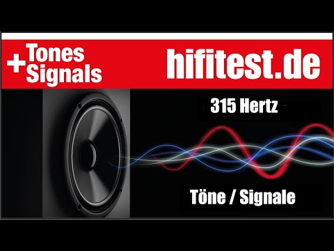 315 Hz Sine Wave Tone Signal / Sinus-Ton-Signal 315 Hertz - CD Quality