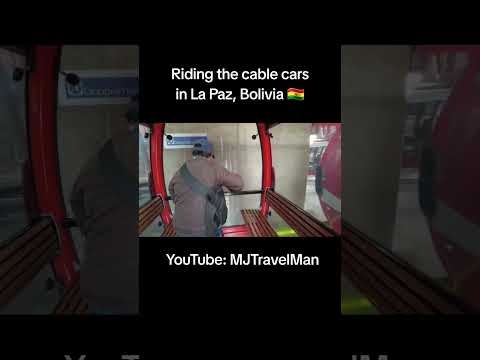 Riding the cable cars in La Paz, Bolivia 🇧🇴 #lapaz #lapaz_bolivia🇧🇴 #bolivia🇧🇴 #mjtravelman