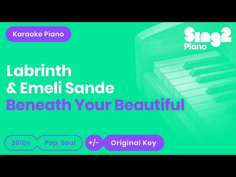Labrinth, Emeli Sandé - Beneath Your Beautiful (Piano Karaoke)