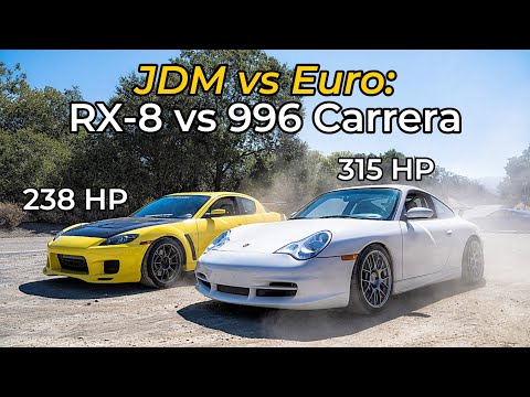 2004 Mazda RX-8 GT vs 2003 Porsche 911 Carrera - Head to Head Review!