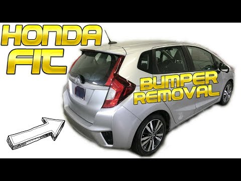 2014 2015 2016 2017 Honda Fit Rear Bumper Cover Removal How to Remove Replace Install
