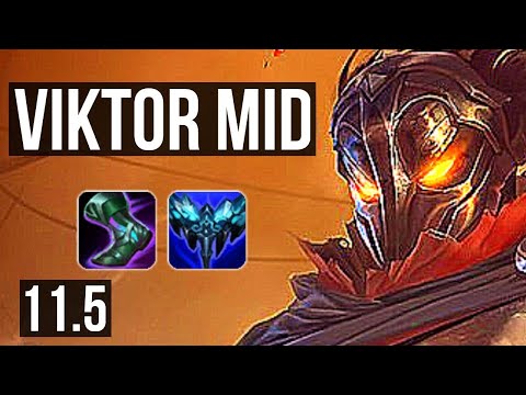 VIKTOR vs CORKI (MID) | Rank 3 Viktor, 5/2/6, Rank 24 | EUW Challenger | v11.5