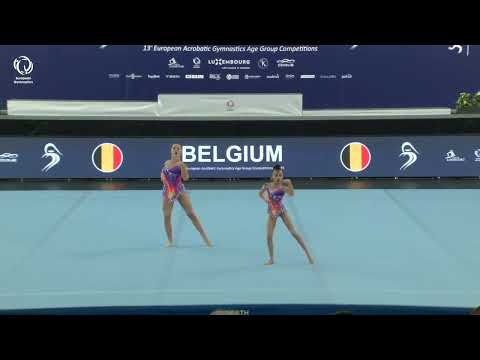 Aliya Nassir & Zoe Bynens (BEL) - 2025 European Age Group silver medallists, Youth Women's Pairs