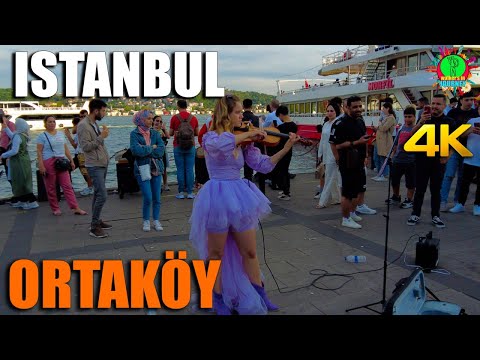 Ortaköy's Delightful Charisma In Istanbul Walking Tour 4K 60fps