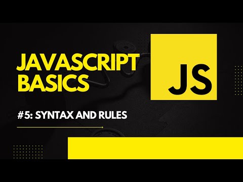 Javascript Tutorial 5 Syntax And Rules In Javascript