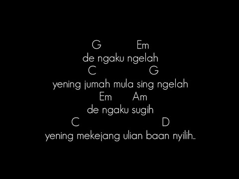 Kunci Gitar & Lirik Lagu AGUSTIN - SING NGIDANG MELI LENGIS