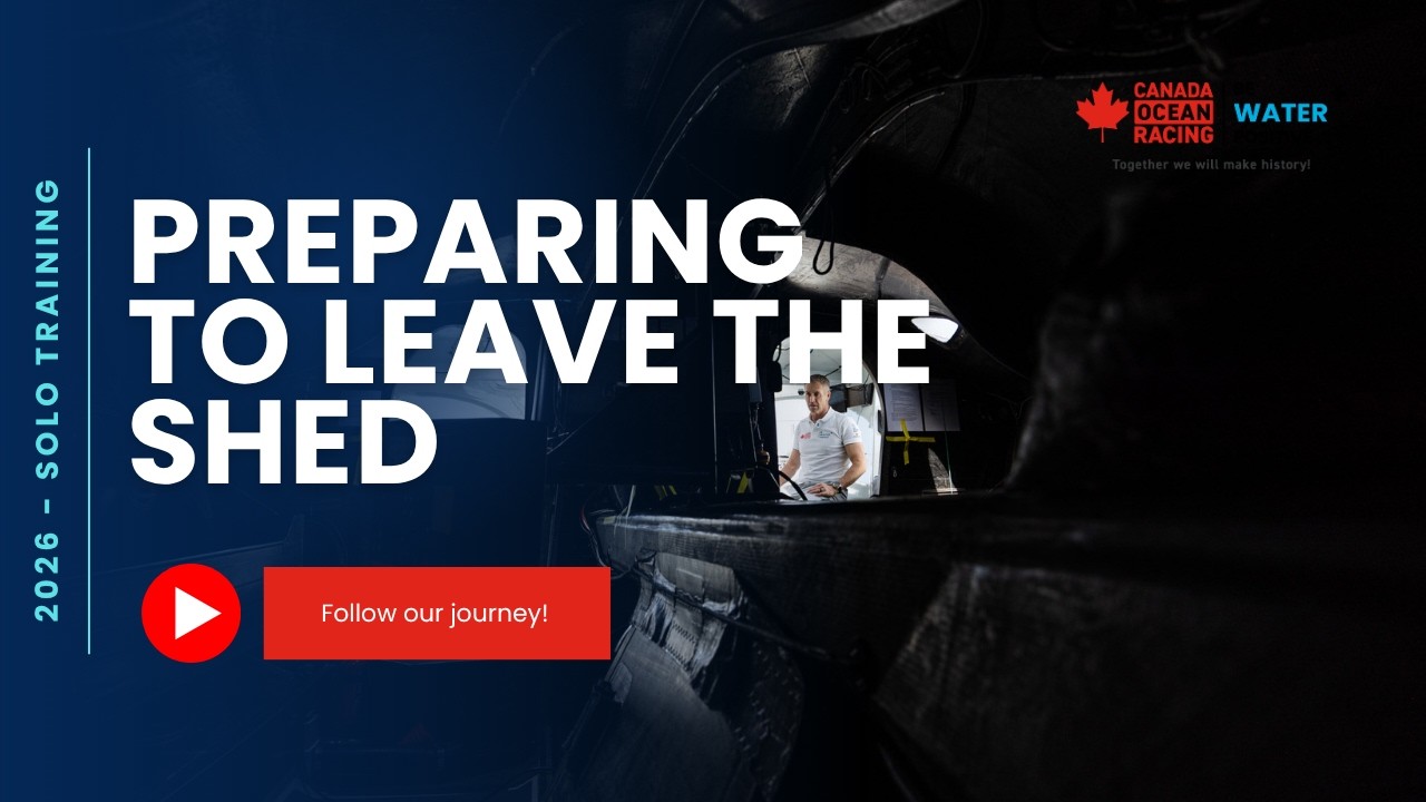 IMOCA Winter Refit: Canada Ocean Racing, Be Water Positive - Preparing the Boat to Leave the Shed