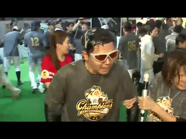 【CS優勝祝勝会】ホークス・中村 「日本シリーズでがんばりたい」