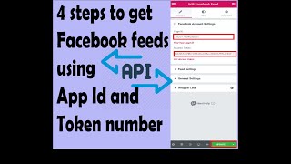 How to get API access token| Facebook Feeds access in Elementor-Page ID get from Facebook Dev Tools