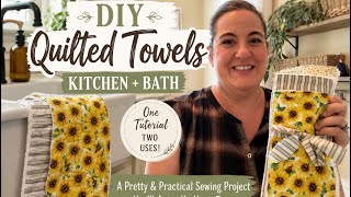 Sew the Cutest Quilted Washcloth You’ll Ever Own! | Easy DIY Tutorial