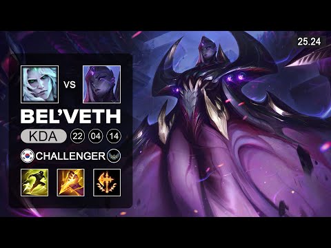 Bel'Veth vs Viego Jungle - KR Challenger - Patch 25.24 Season 15